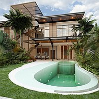Modern Architectural 2 Bedroom Villa, Stunning Design. Villas in Bali for Sale: Вилла в Чангу, Балиан за 480 тыс. USD. Leasehold. Preview of main photo