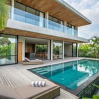 Modern three bedroom villa in tranquil Tumbak Bayuh village. Villas in Bali for Sale: Вилла в Чангу, Балиан за 712 тыс. USD. Leasehold. Preview of main photo