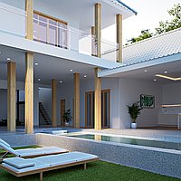 Brand New Modern Three-Bedroom Villa with Long Lease in Berawa’s Prime Locale. Villas in Bali for Sale: Вилла в Чангу, Балиан за 445 тыс. USD. Leasehold. Preview of main photo