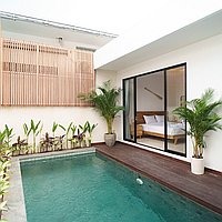 Affordable two-bedroom villa in Bumbak for lease. Villas in Bali for Sale: Вилла в Керобокан, Балиан за 229 тыс. USD. Leasehold. Preview of main photo