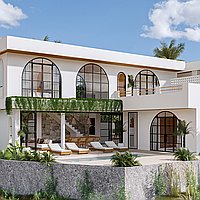 Luxurious Tropical Mediterranean Three-Bedroom Villa with Jacuzzi, Steps from Tranquil Seseh Beach. Villas in Bali for Sale: Вилла в Сесех, Балиан за 432 тыс. USD. Leasehold. Preview of main photo